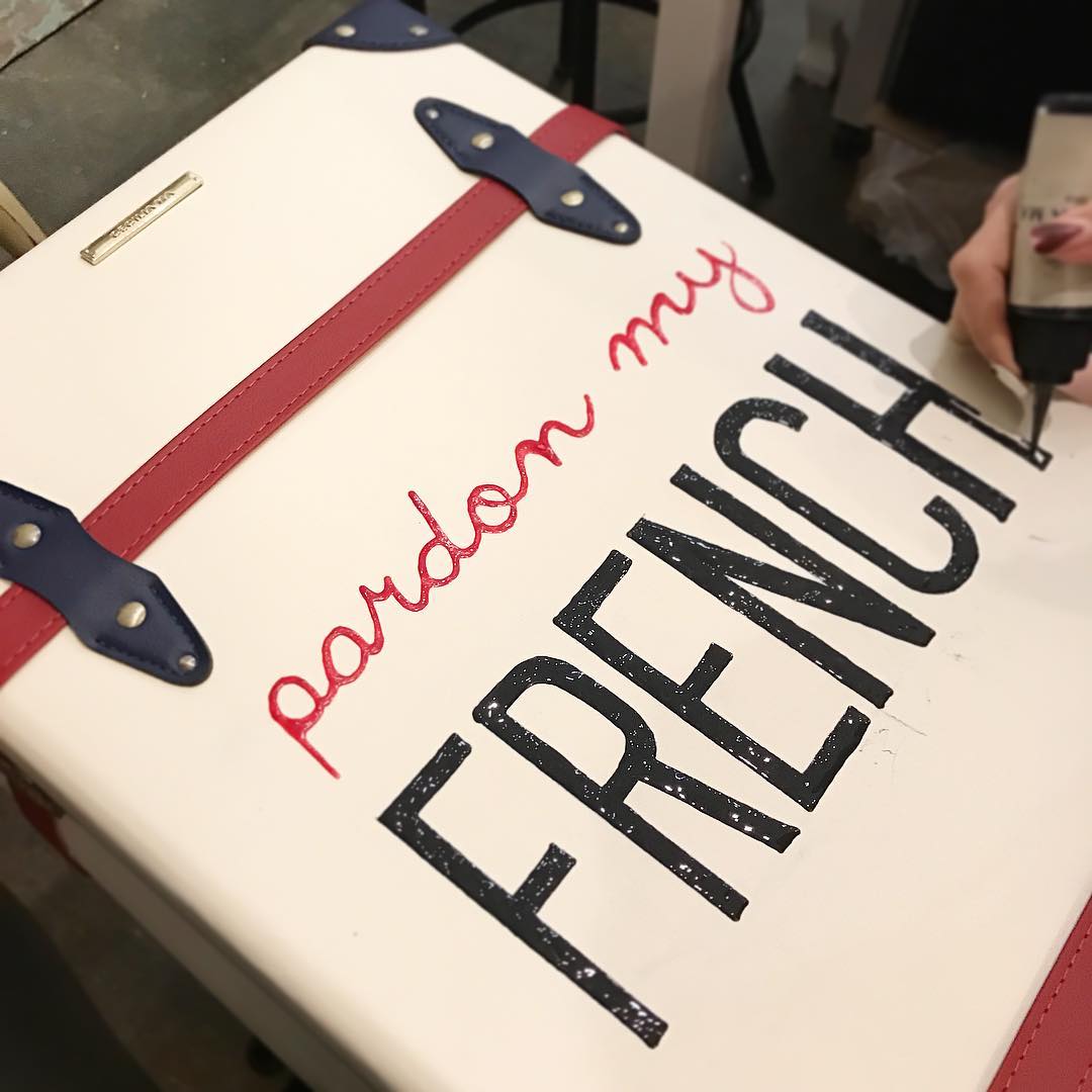 FRENCH | Suitcase | 20 inch | White