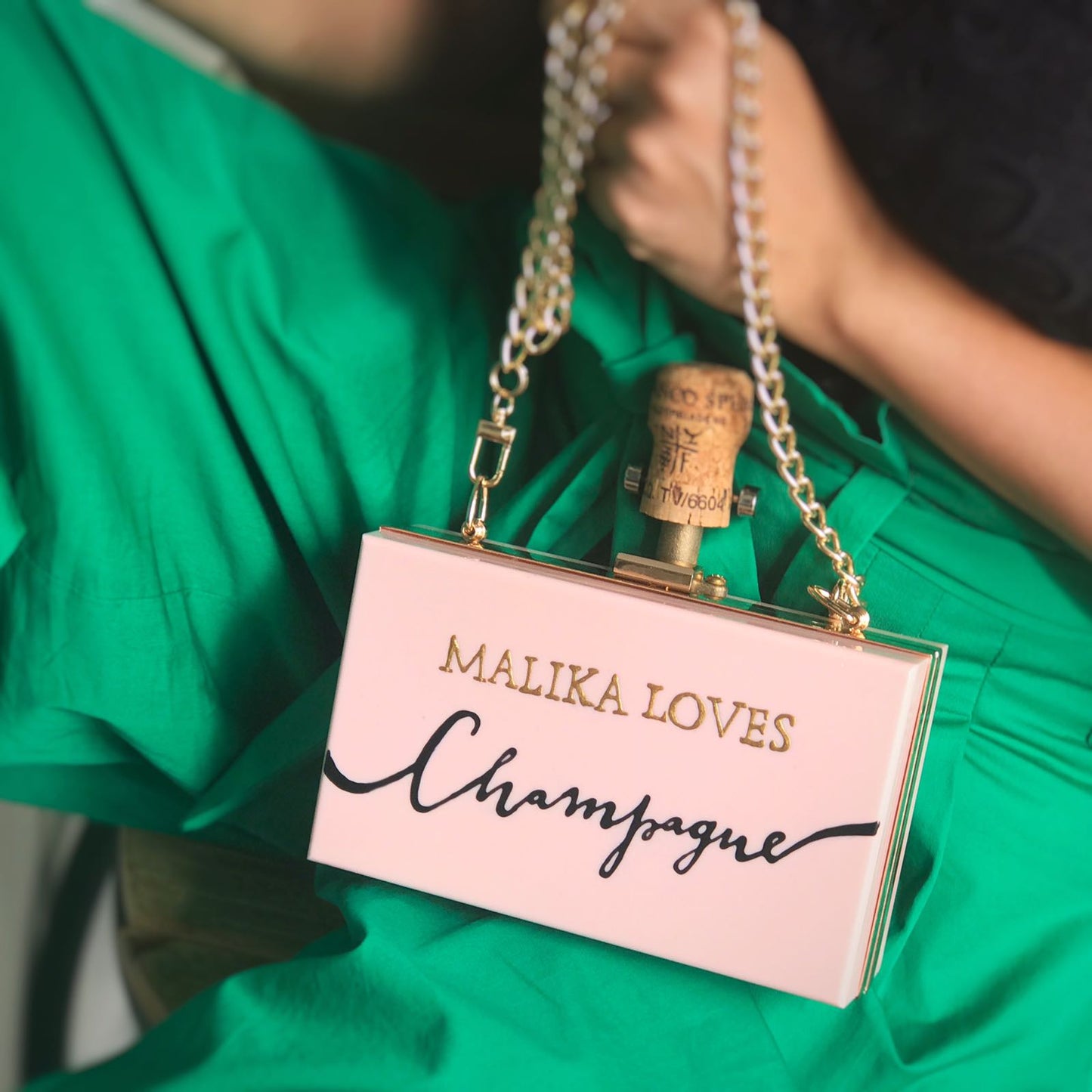 Made to order Champagne Clutch