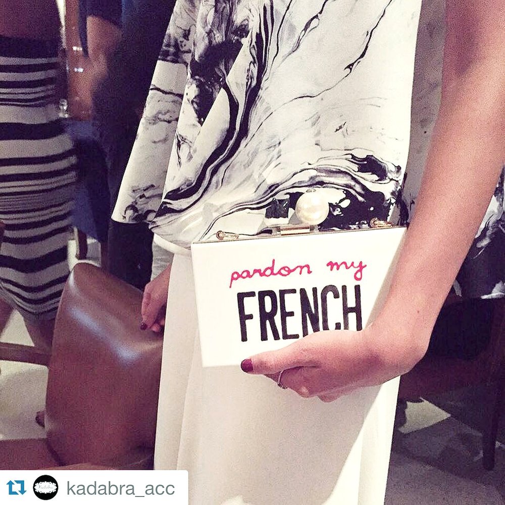 PARDON MY FRENCH Clutch