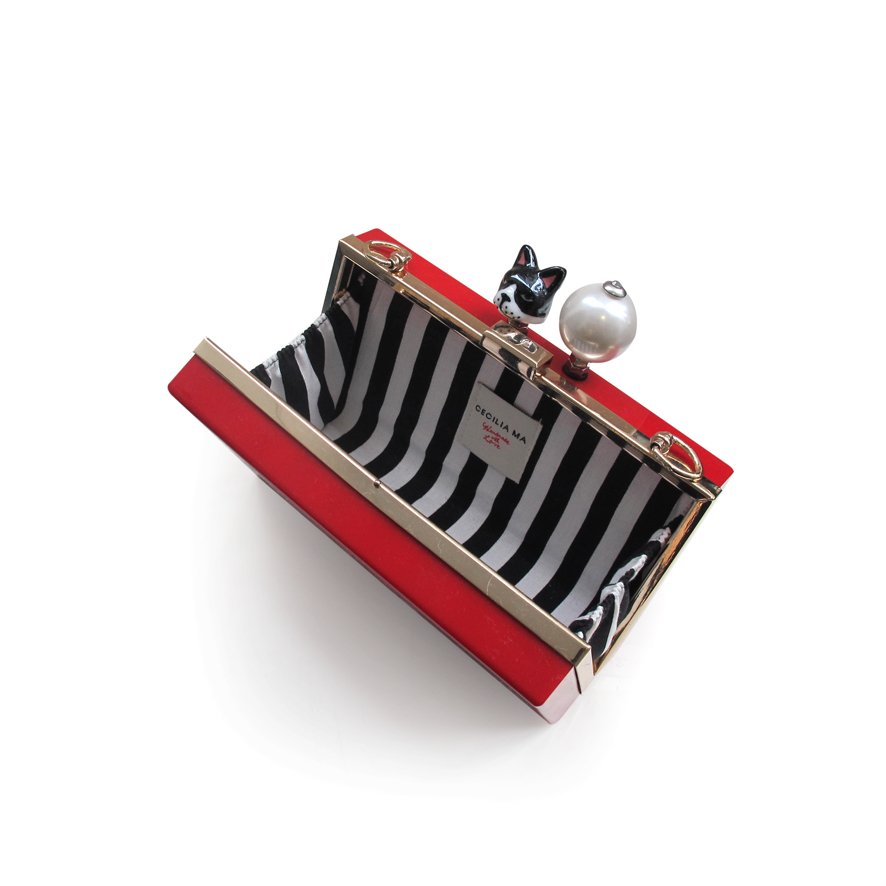 PARDON MY FRENCH Clutch | Red