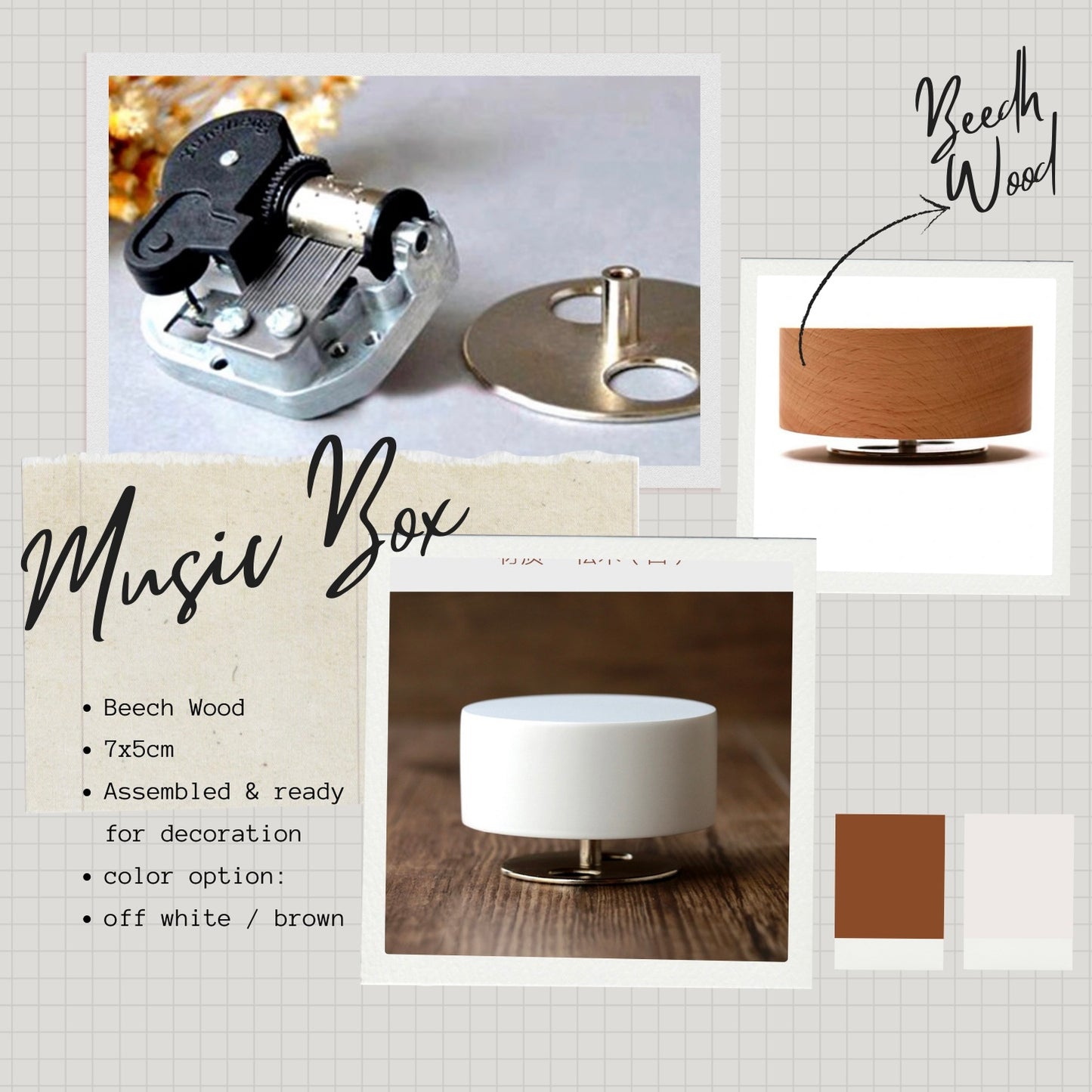DIY Music Box | 櫸木 旋轉音樂盒工作坊  @$590HKD