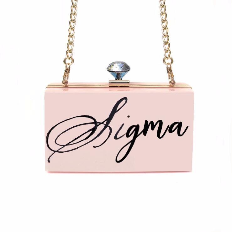 Customise Your Name on Clutch Bag