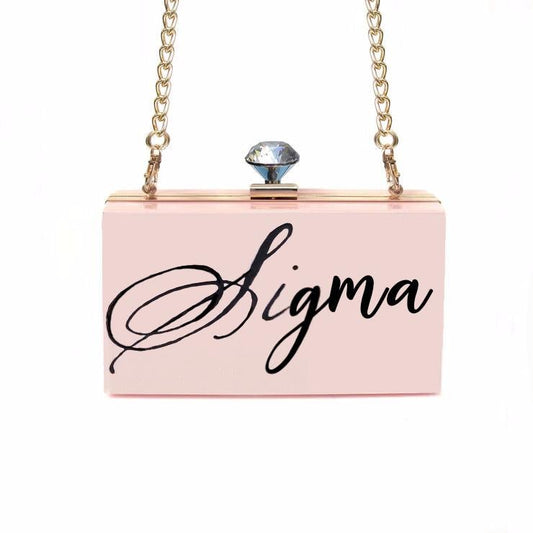 Customise Your Name on Clutch Bag
