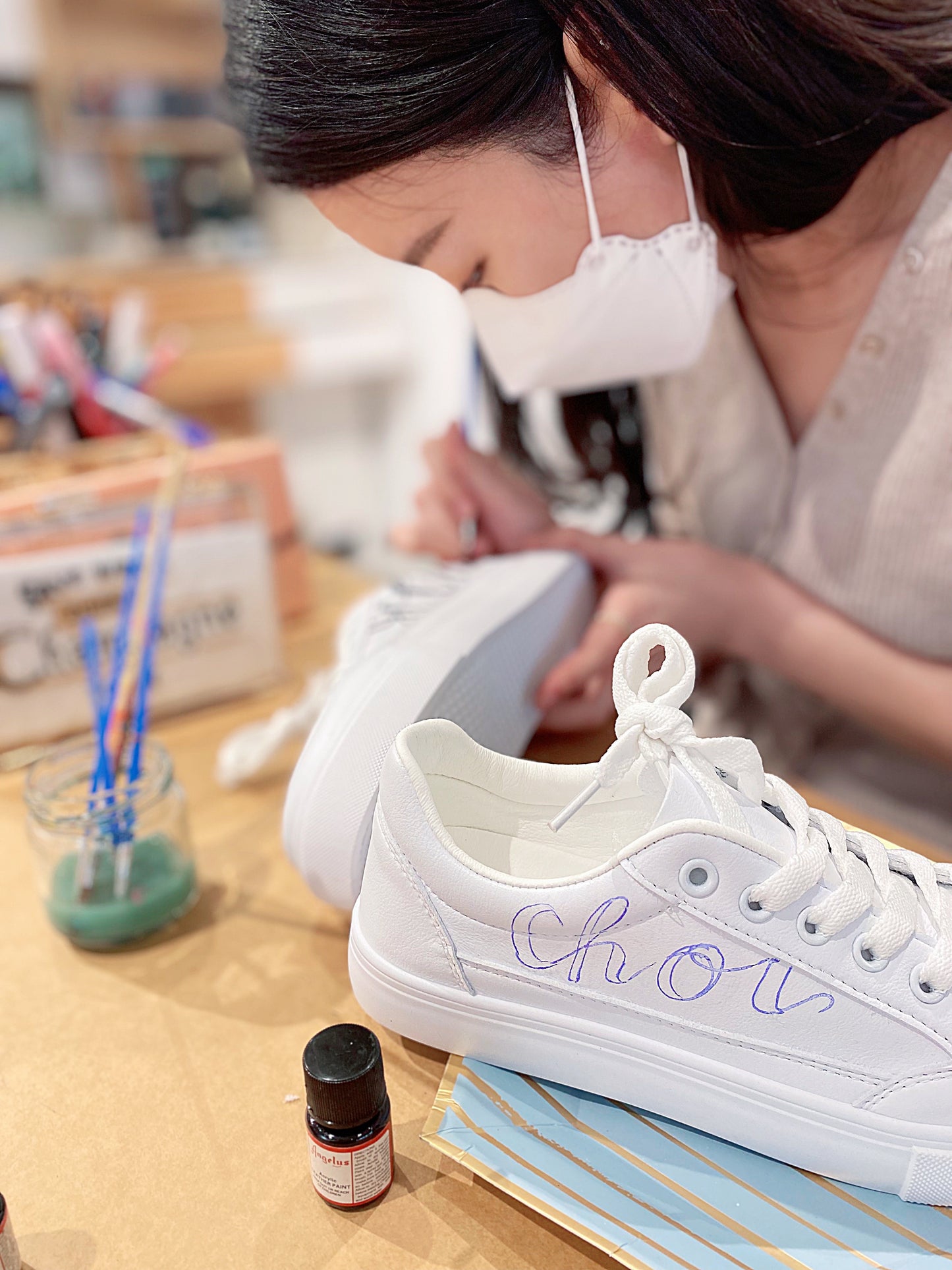 DIY Fashion Sneakers for adults | 手繪波鞋|時尚版 1.5小時 |@$HKD990