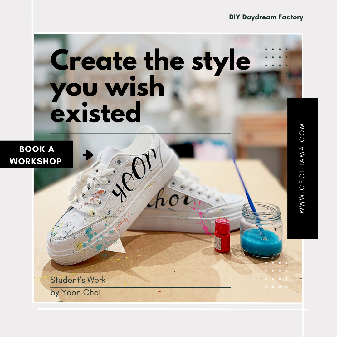DIY Fashion Sneakers for adults | 手繪波鞋|時尚版 1.5小時 |@$HKD990