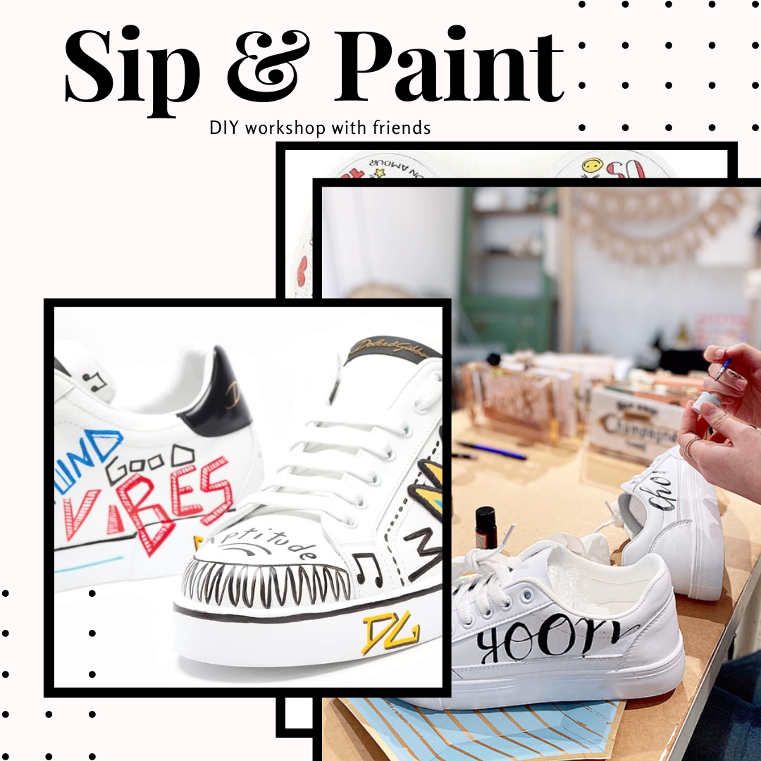 DIY Fashion Sneakers for adults | 手繪波鞋|時尚版 1.5小時 |@$HKD990