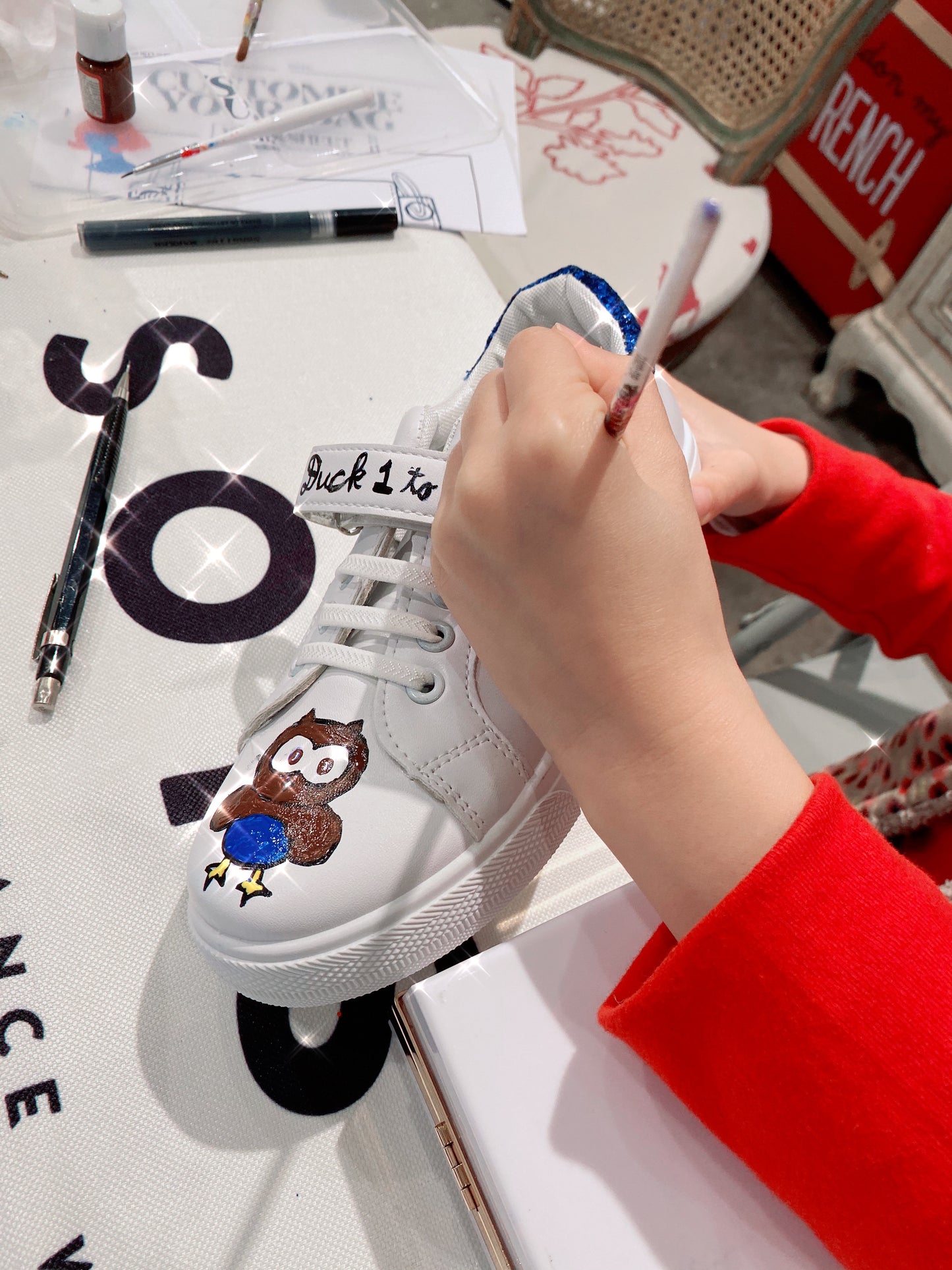 DIY Sneakers for kids | 小鞋塗鴉工作坊 1.5 小時 | @HKD$590