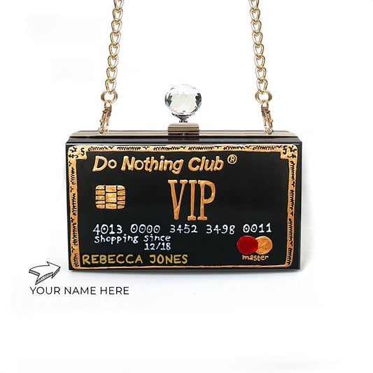 Customise Your Name on Credit Card Clutch