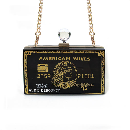 Customise Your Name on Credit Card Clutch