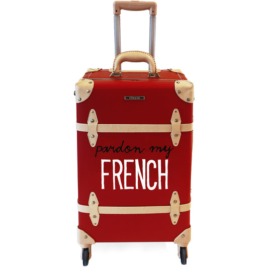 FRENCH | Suitcase | 22 inch | Red