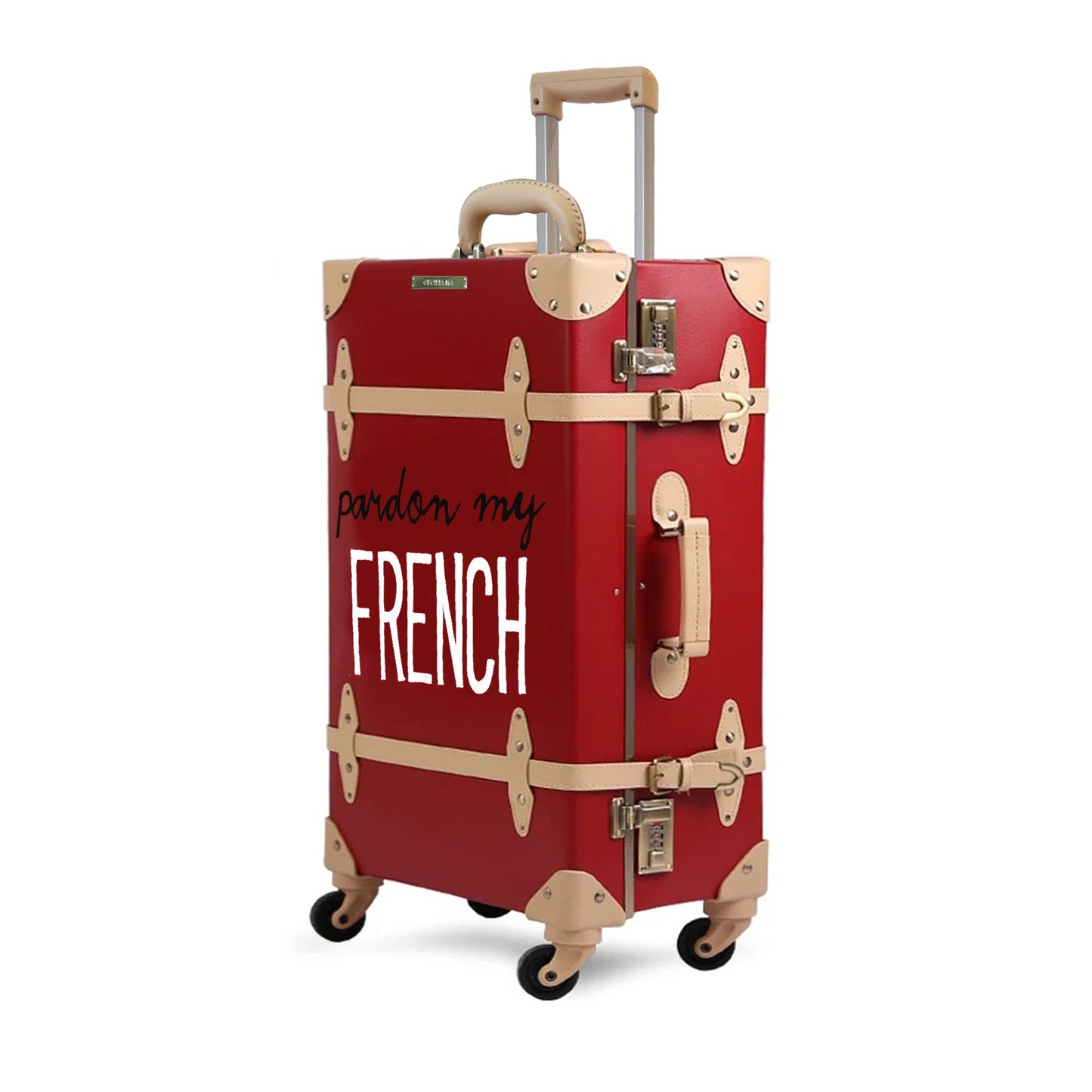 FRENCH | Suitcase | 20 inch | Red