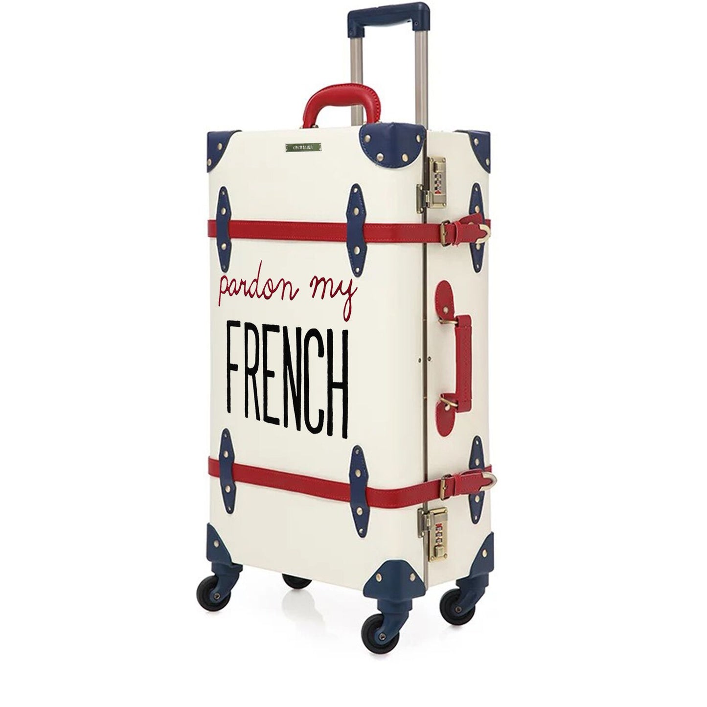 FRENCH | Suitcase | 22 inch | White