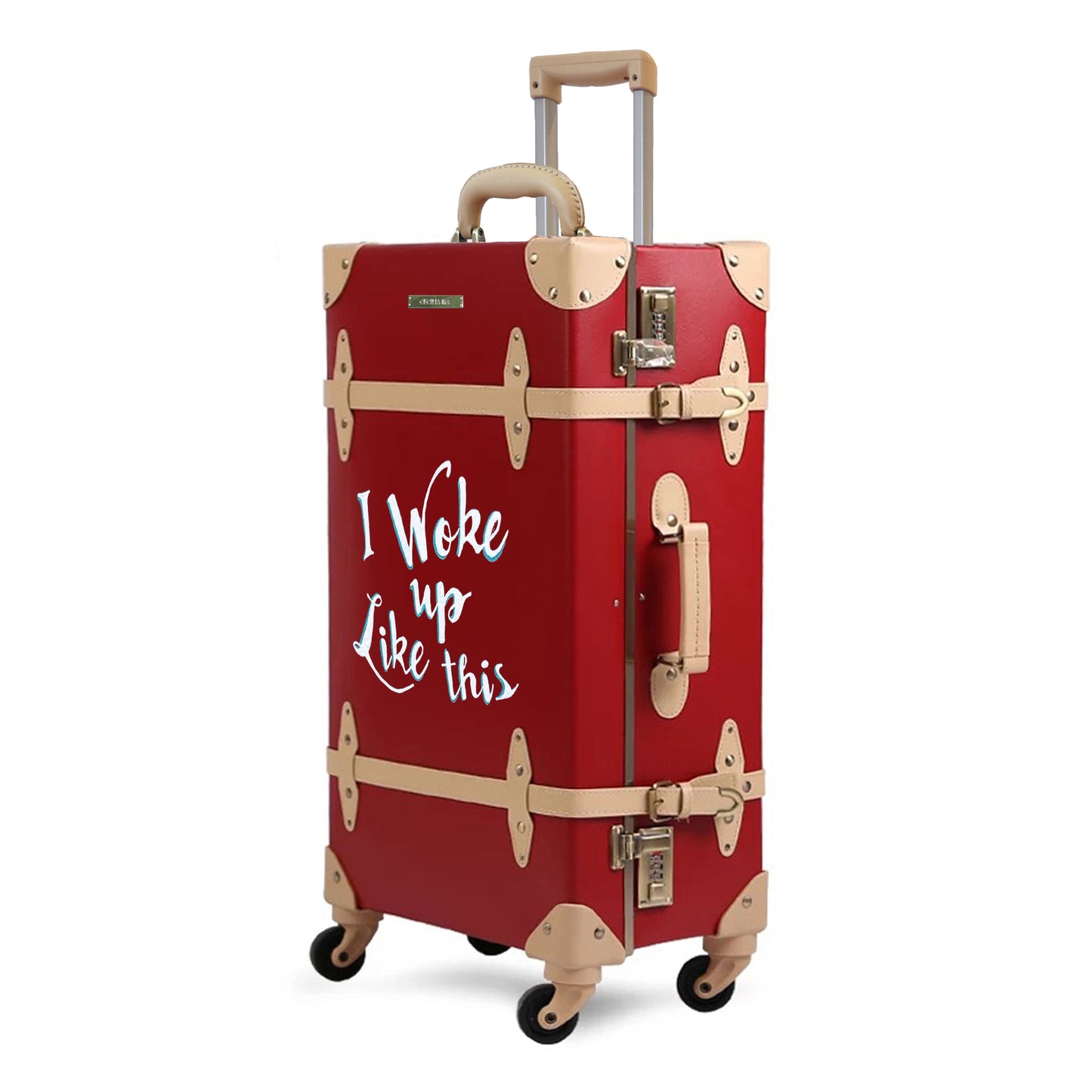 WOKE UP | Suitcase | 22 inch | Red