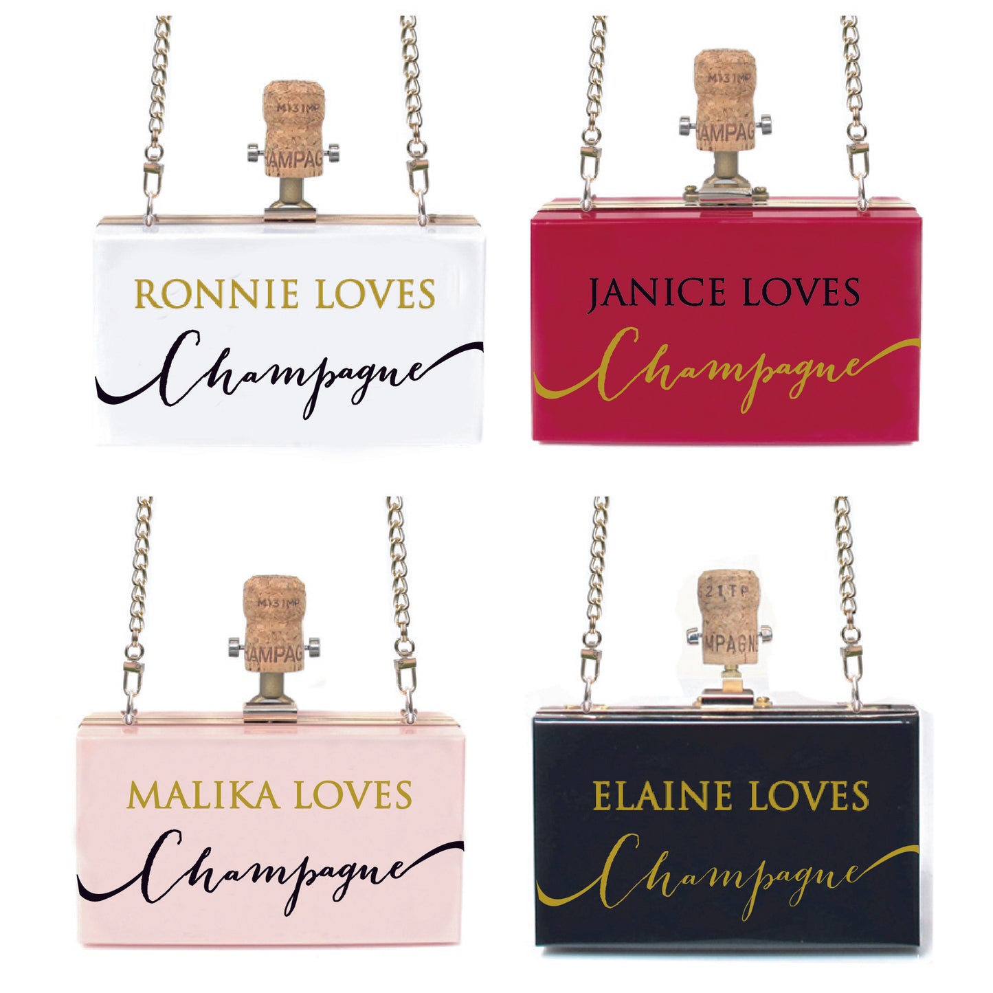 Made to order Champagne Clutch