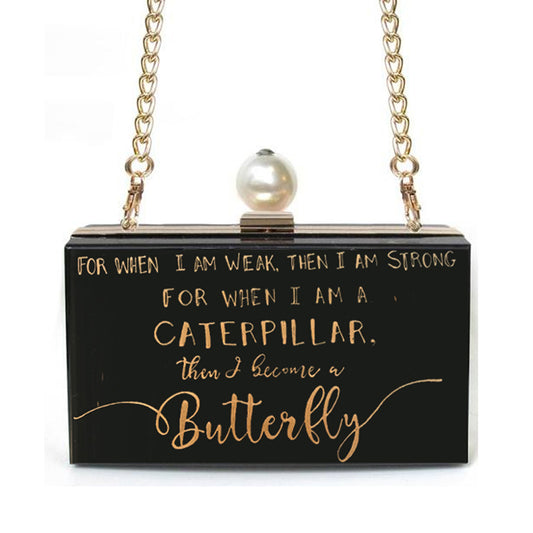 Inspiration - Customise your Inspiring Quote on Clutch Bag