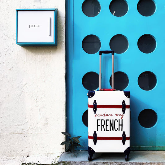 FRENCH | Suitcase | 22 inch | White