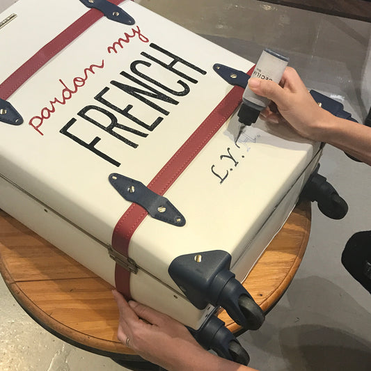 Personalised your initials on suitcases
