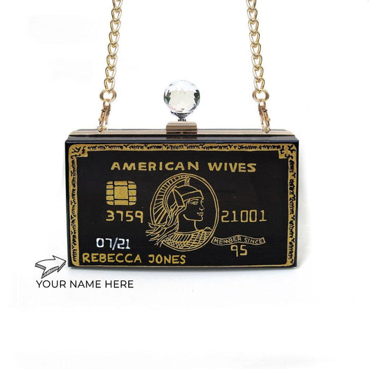 Customise Your Name on Credit Card Clutch