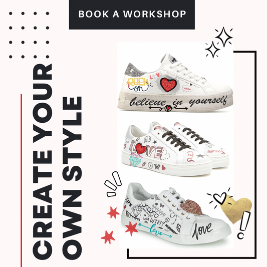 DIY Fashion Sneakers for adults | 手繪波鞋|時尚版 1.5小時 |@$HKD990